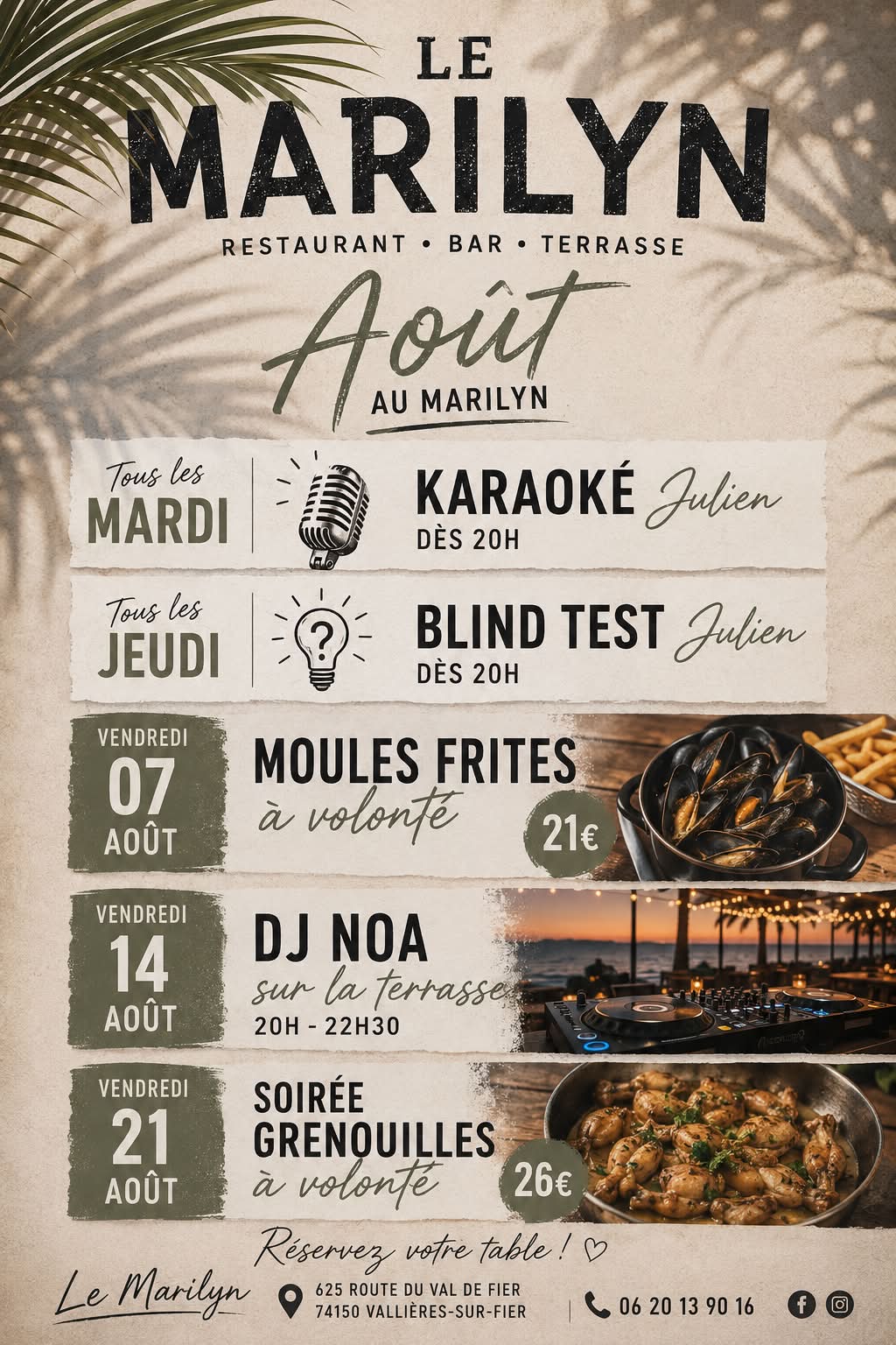 ☀️ AOÛT AU MARILYN ☀️