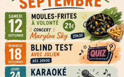 Le programme de septembre 2026
