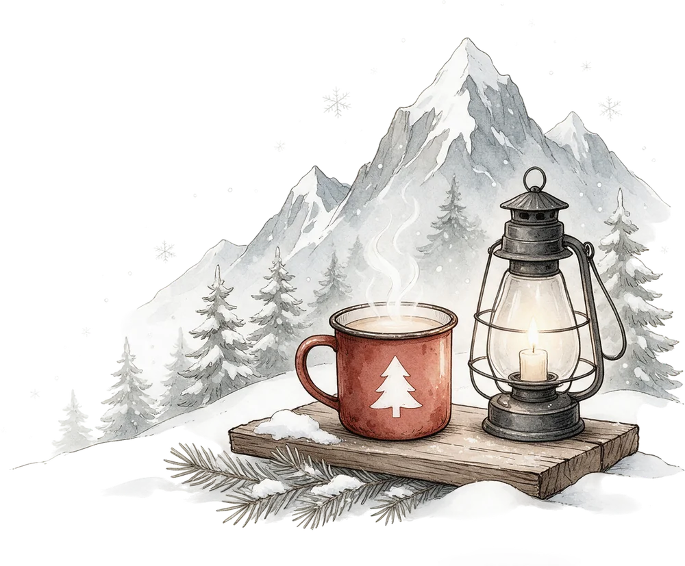 Chocolat chaud et lanterne, ambiance d’hiver au restaurant Le Marilyn